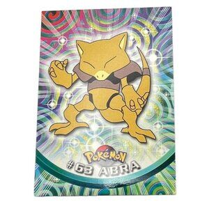 Abra Pokemon Card Topps #63 TV Animation Edition Series Black Logo